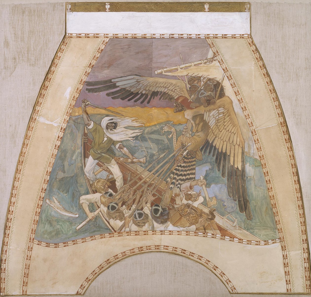 Die Verteidigung des Sampo, ca. 1900 von Akseli Gallen Kallela