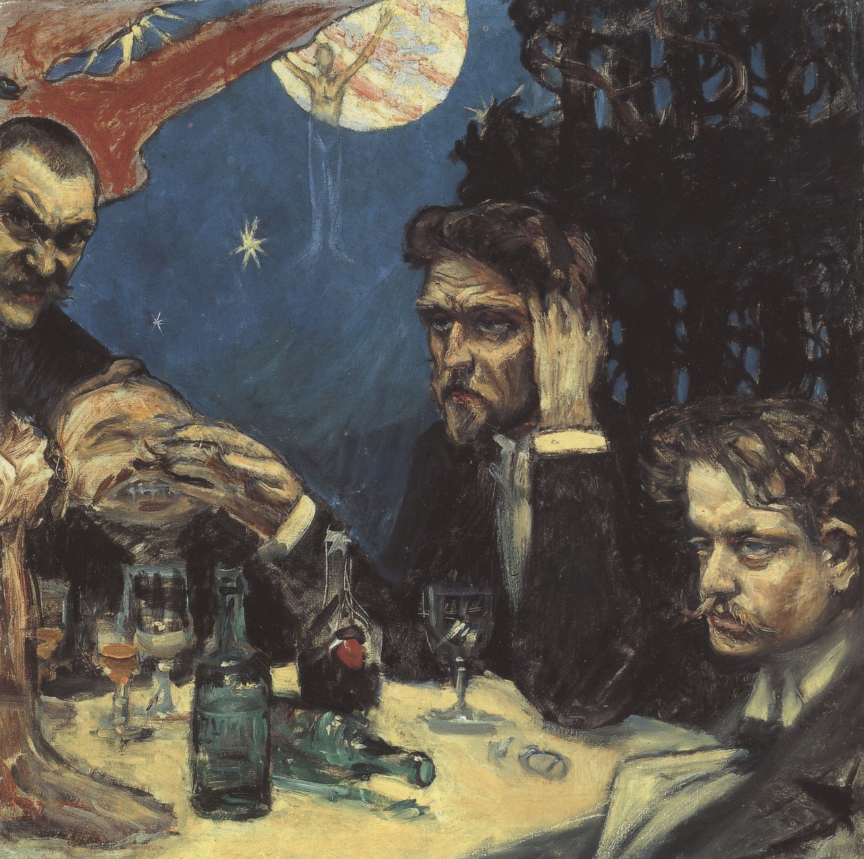 Das Symposium, Studie Rechts Jean Sibelius von Akseli Gallen Kallela