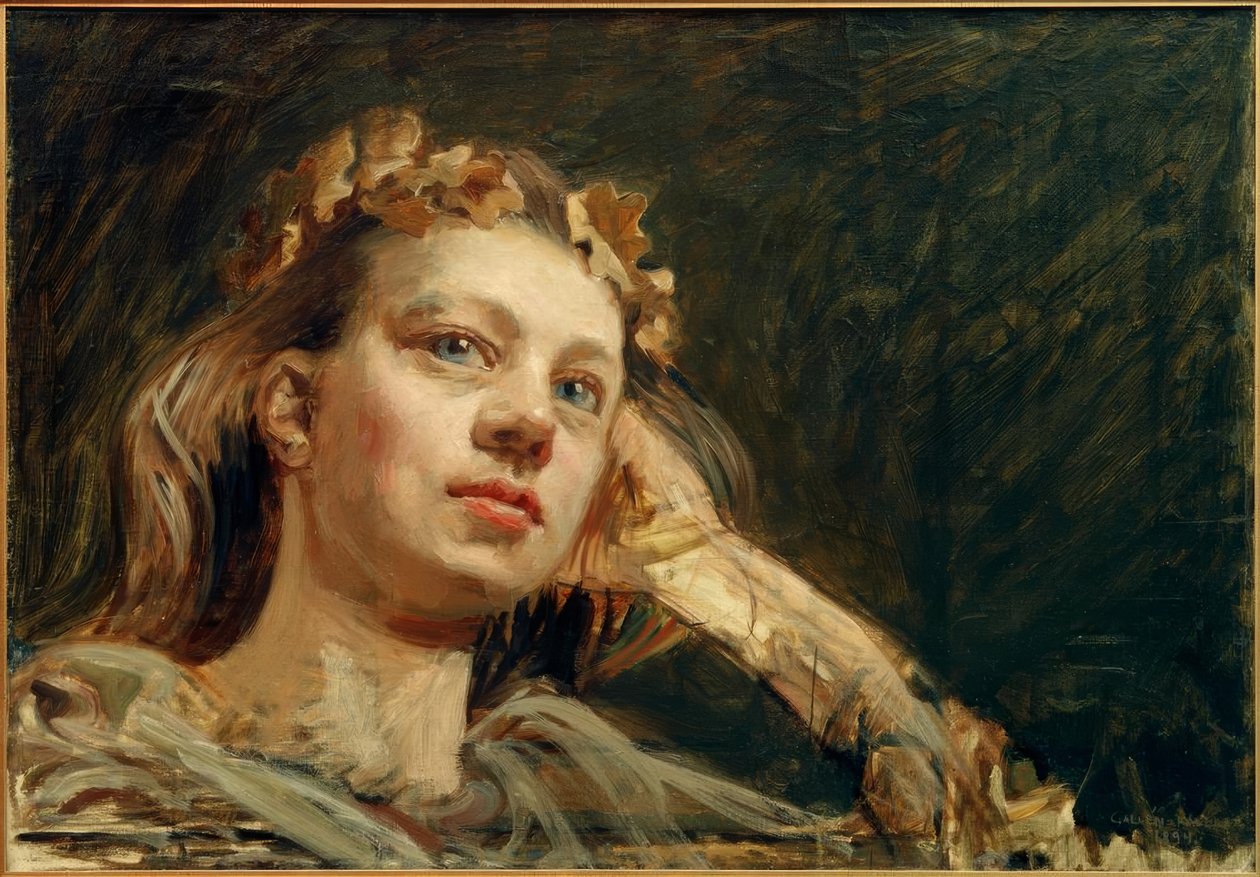 Heroisches Porträt von Mary von Akseli Valdemar Gallen Kallela