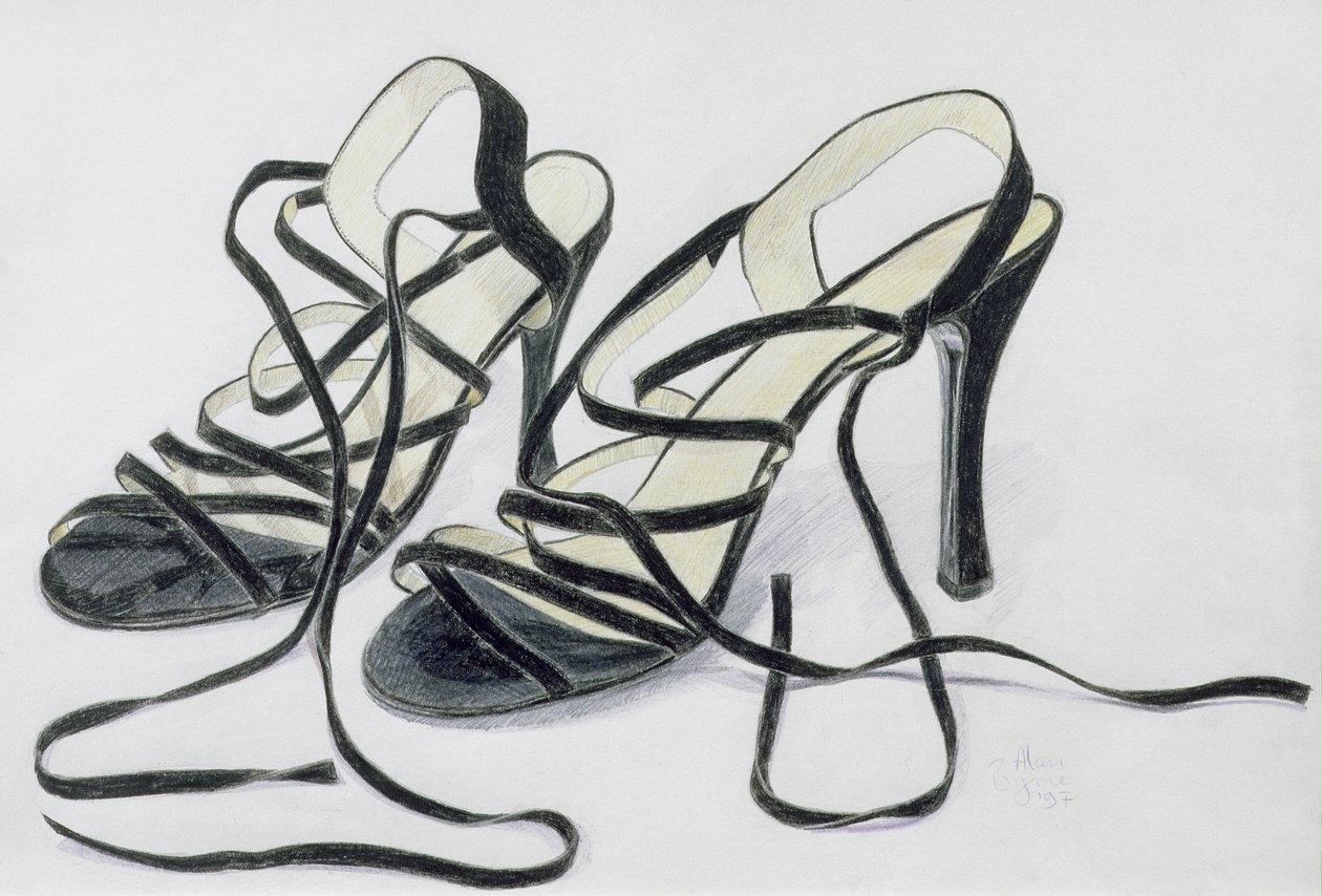 Schwarze Riemchenschuhe, 1997 von Alan Byrne