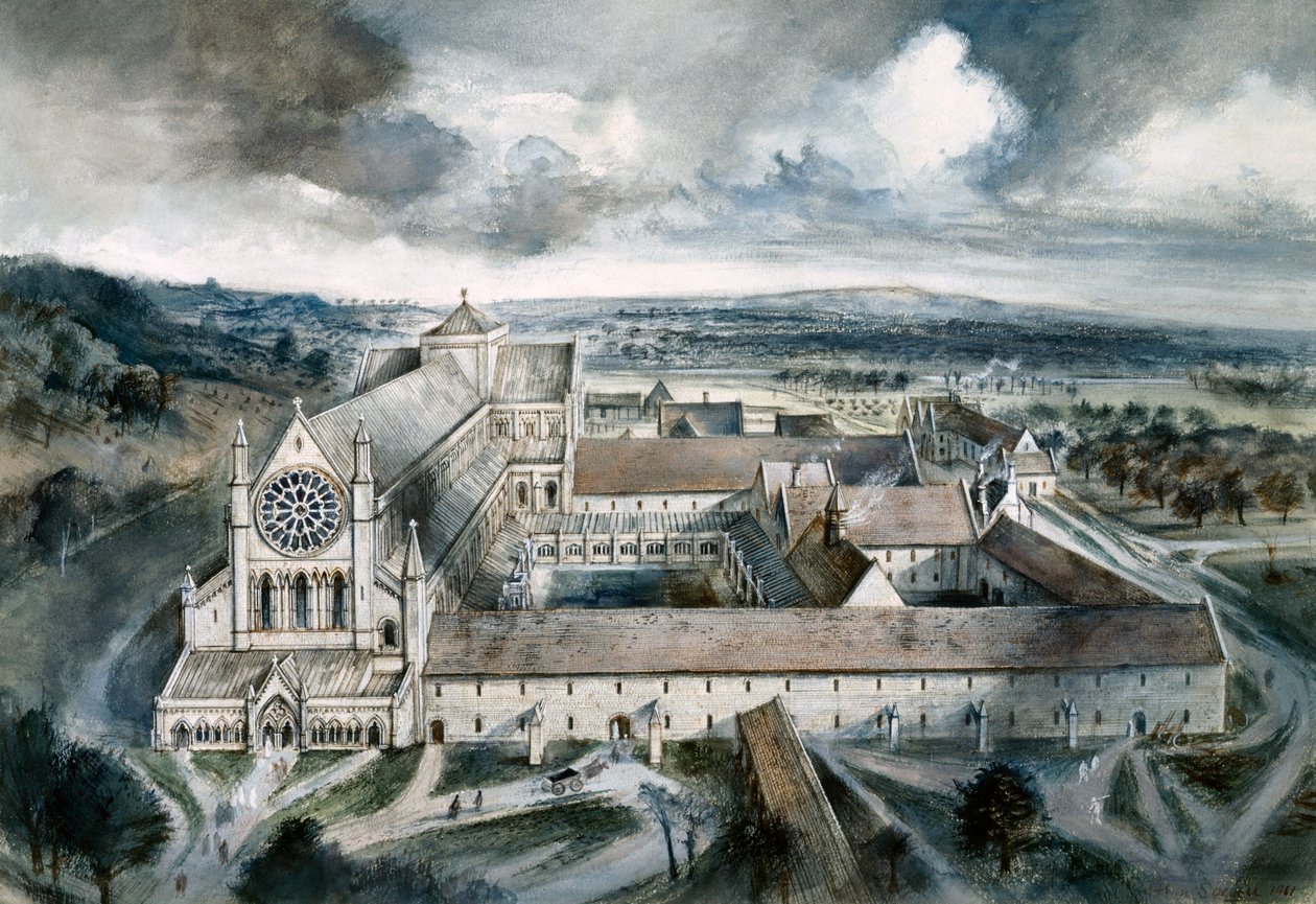 Byland Abbey, 1539 von Alan Ernest Sorrell