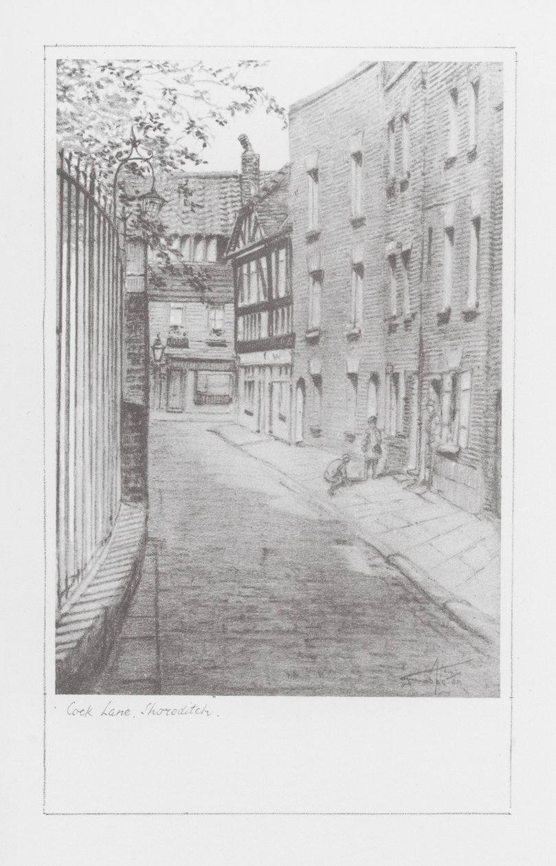 Londoner Gassen: Cock Lane, Shoreditch von Alan Stapleton