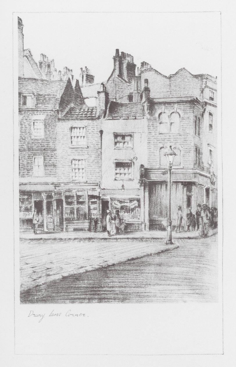 Londoner Gassen: Drury Lane Ecke von Alan Stapleton