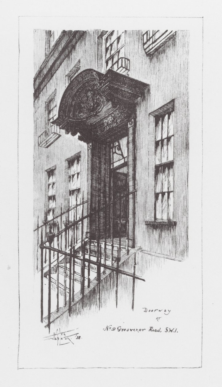 Londoner Gassen: Grosvenor Road von Alan Stapleton