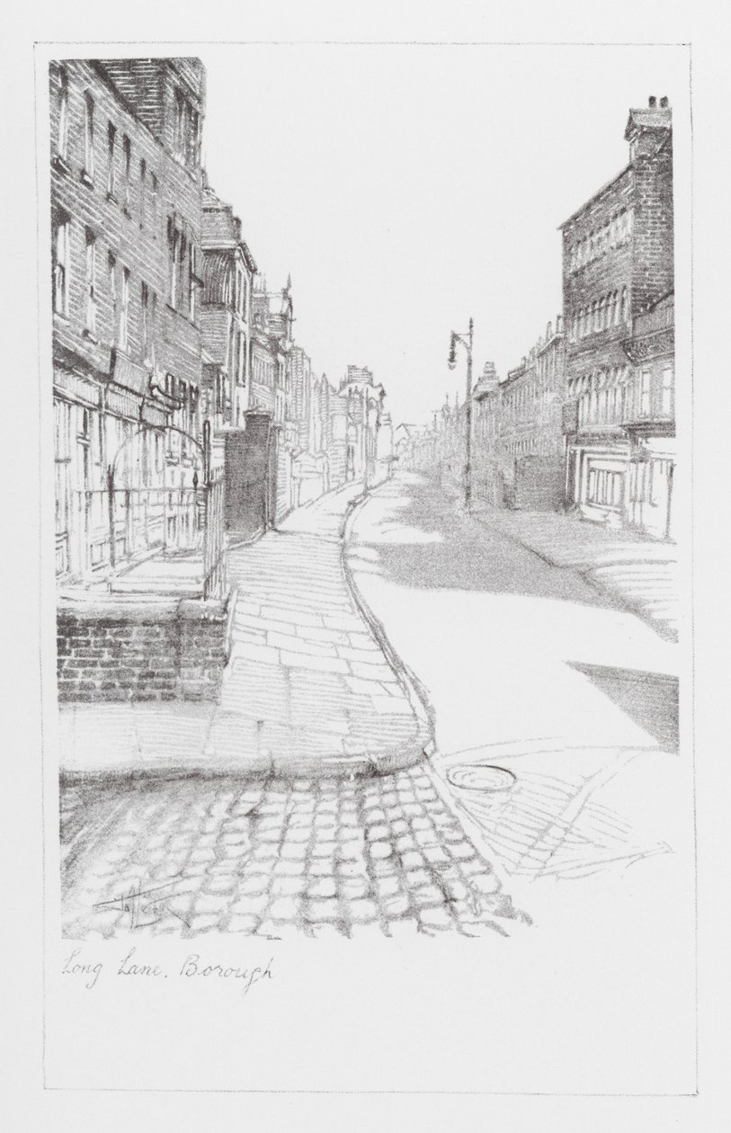 Londoner Gassen: Long Lane, Borough von Alan Stapleton