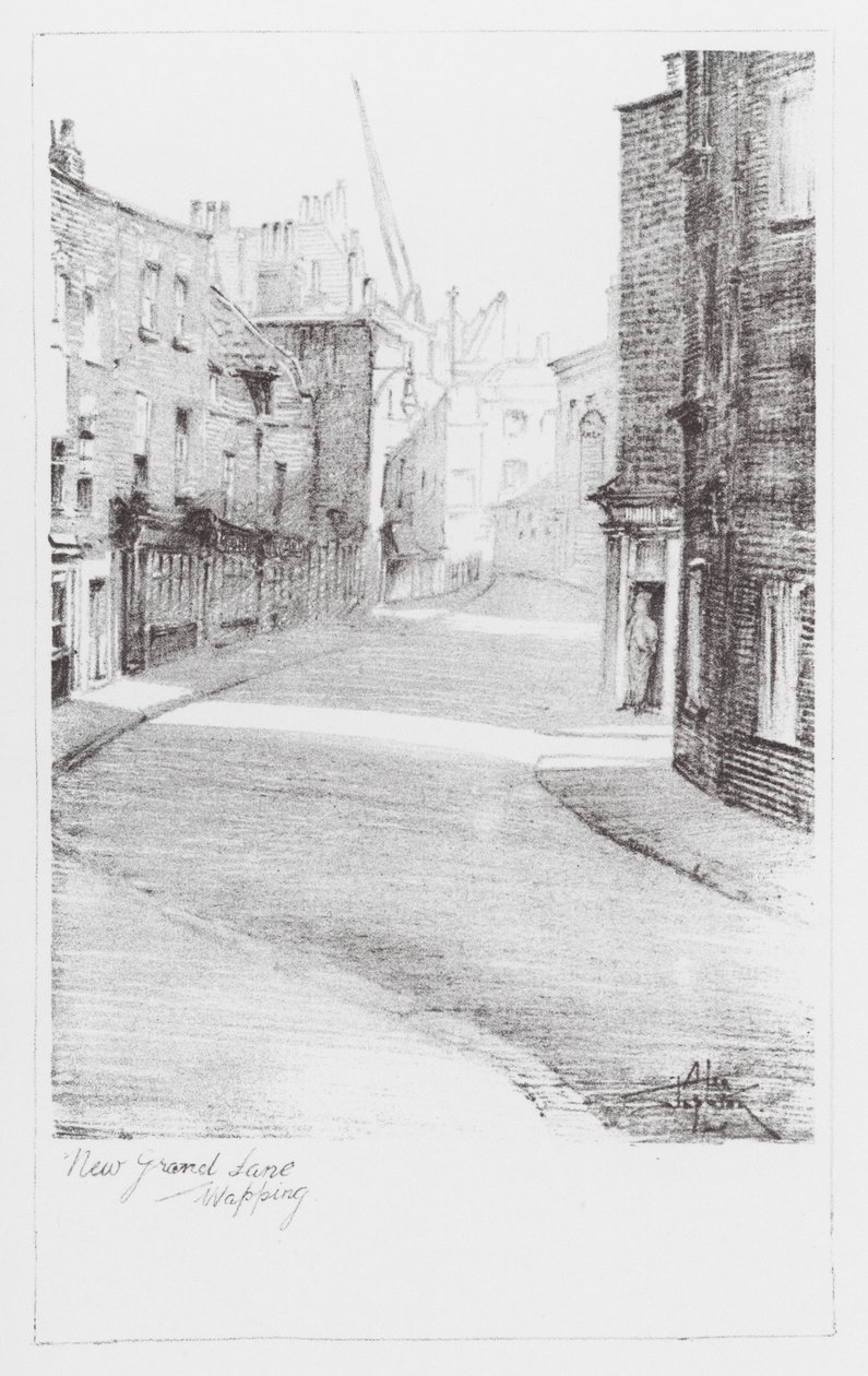 Londoner Gassen: New Gravel Lane von Alan Stapleton