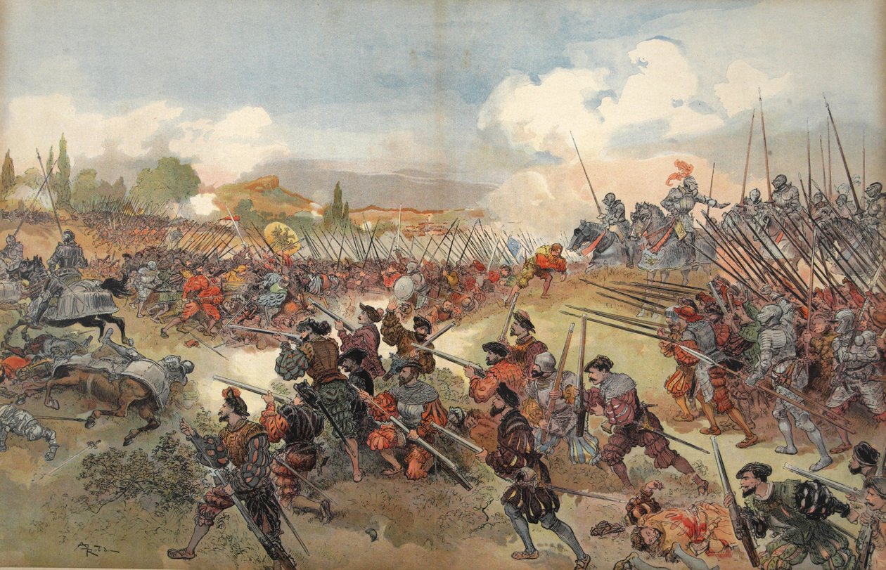 Die Schlacht von Cerisole, Illustration aus 