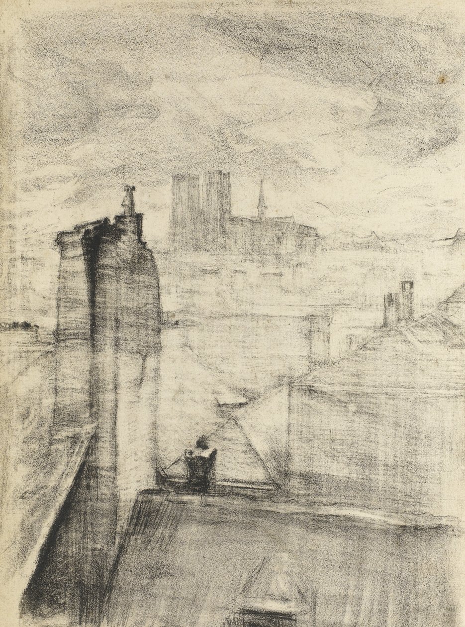 Stadtdächer, Brüssel, ca. 1910 von Albert de Belleroche