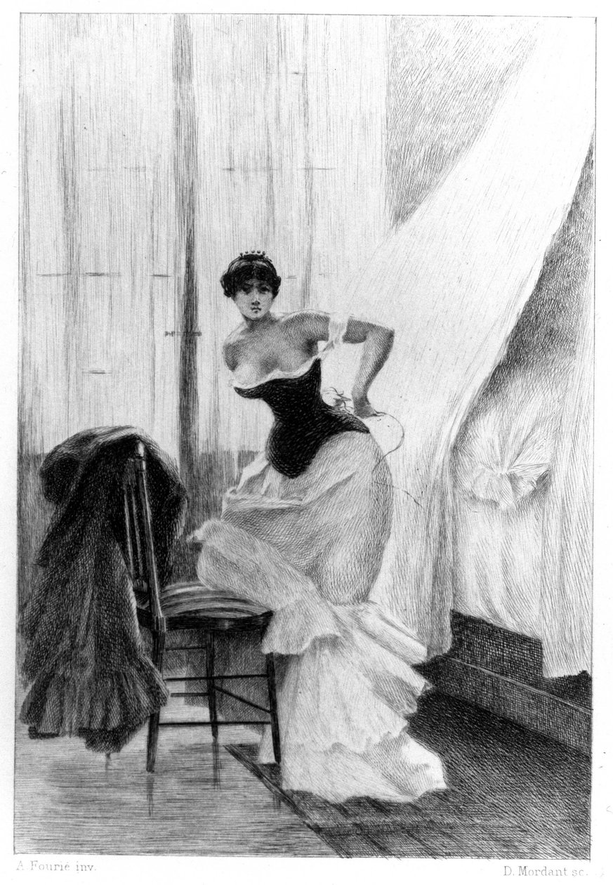 Madame Bovary von Gustave Flaubert, Illustration von Albert Fourié von Albert Auguste Fourie