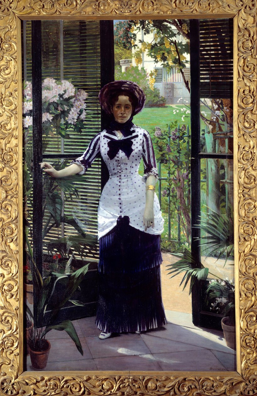In der Orangerie. Gemälde von Albert Bartholome (1848-1928) 1881 von Albert Bartholomé