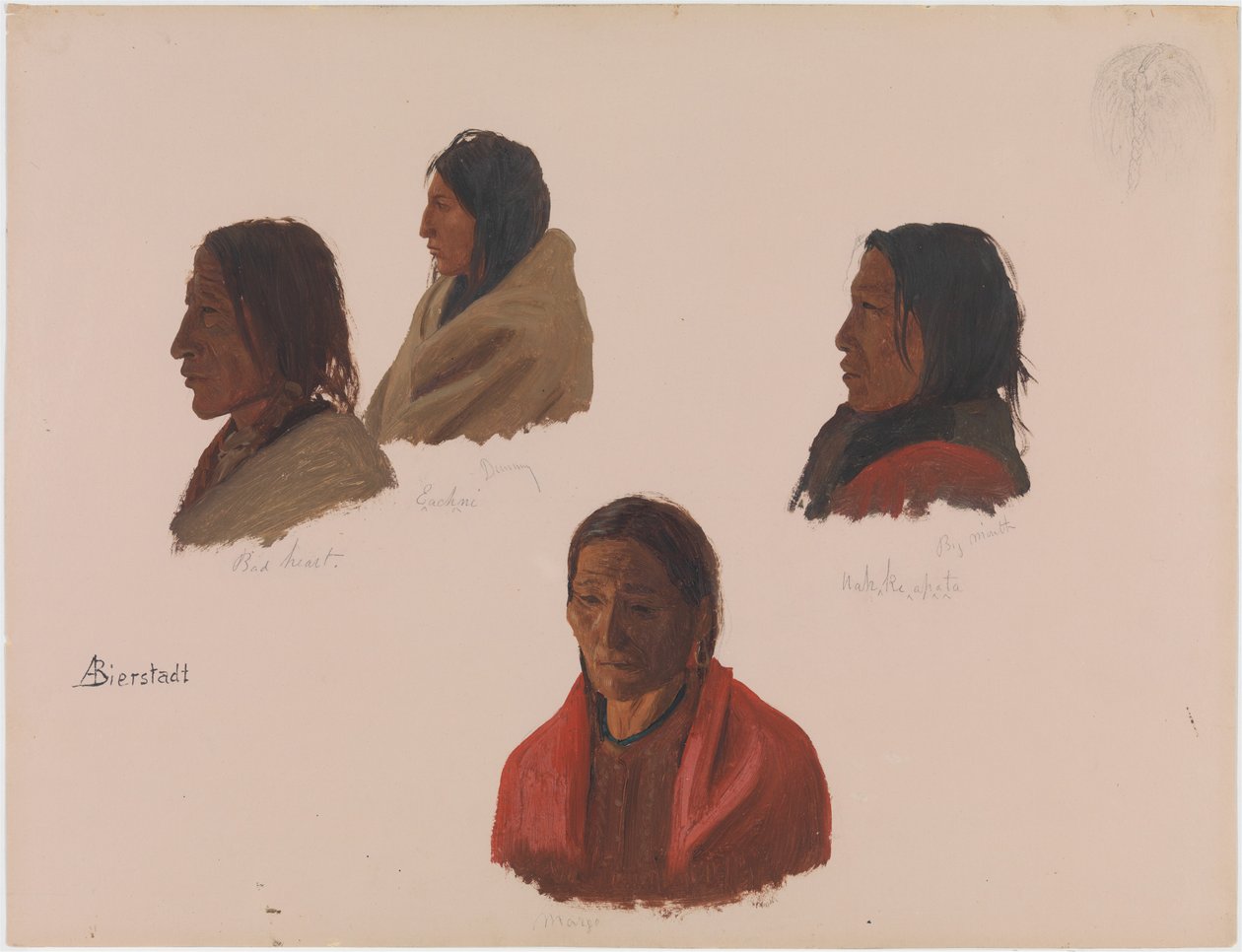 Studien von indianischen Führern in Fort Laramie von Albert Bierstadt