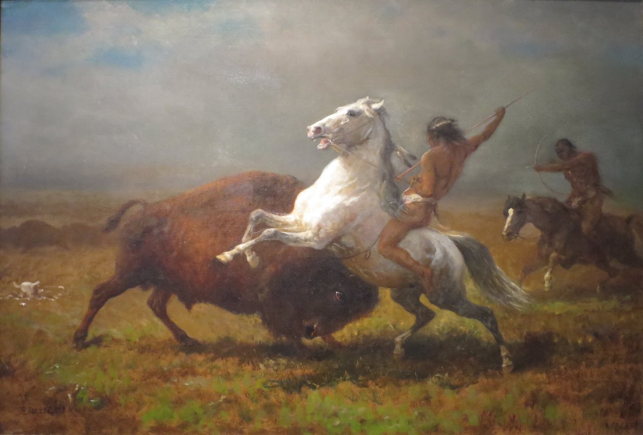 Studie für "Das letzte der Büffel" von Albert Bierstadt