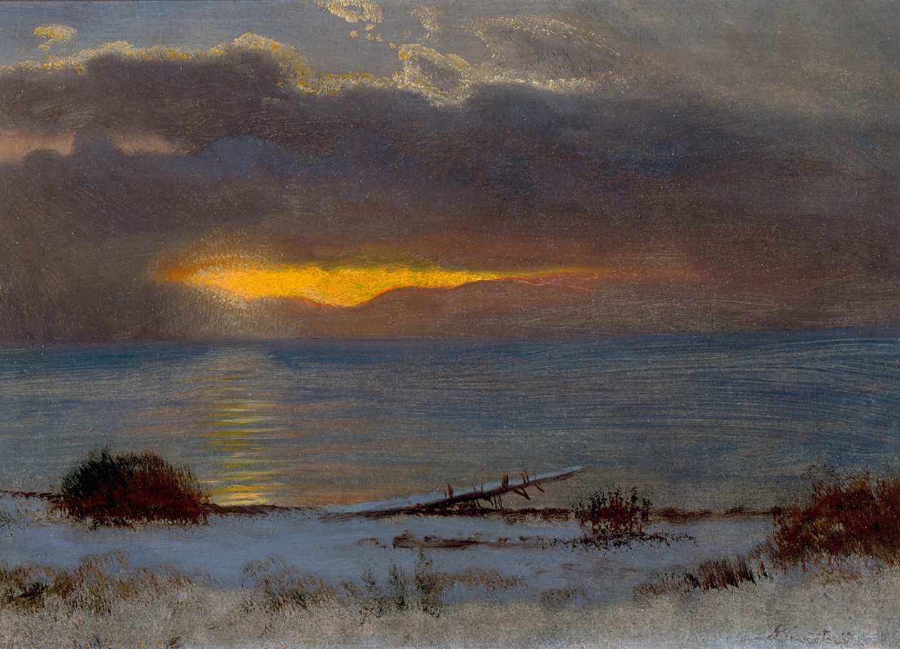 Sonnenaufgang am Lake Tahoe, Kalifornien 1872 von Albert Bierstadt
