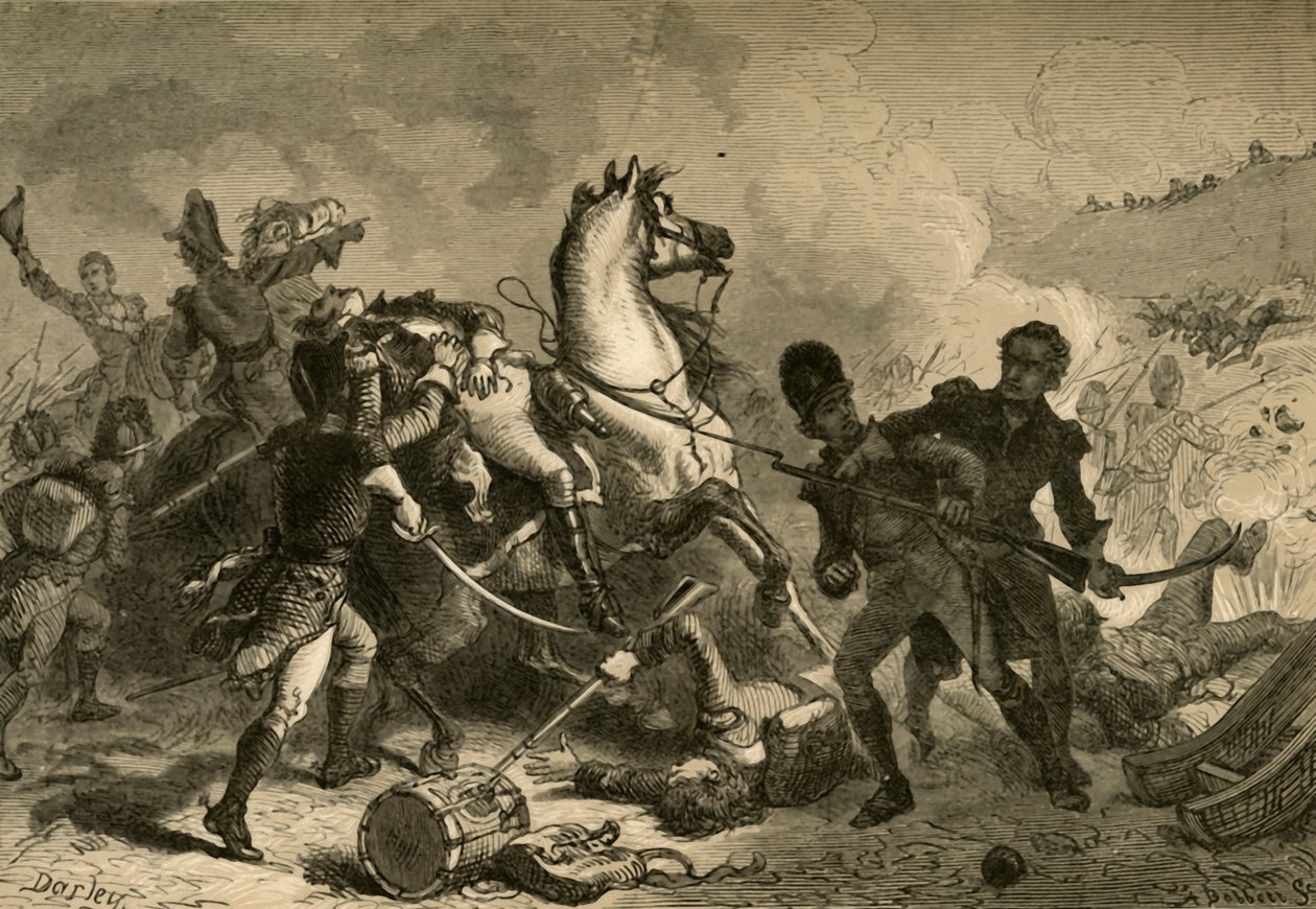 Schlacht von New Orleans - Tod von General Pakenham von Albert Bobbett