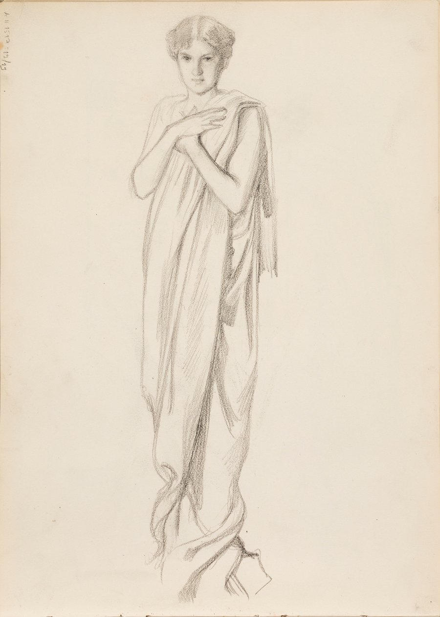 Aino Ackté als Alcestis, Skizze von Albert Edelfelt