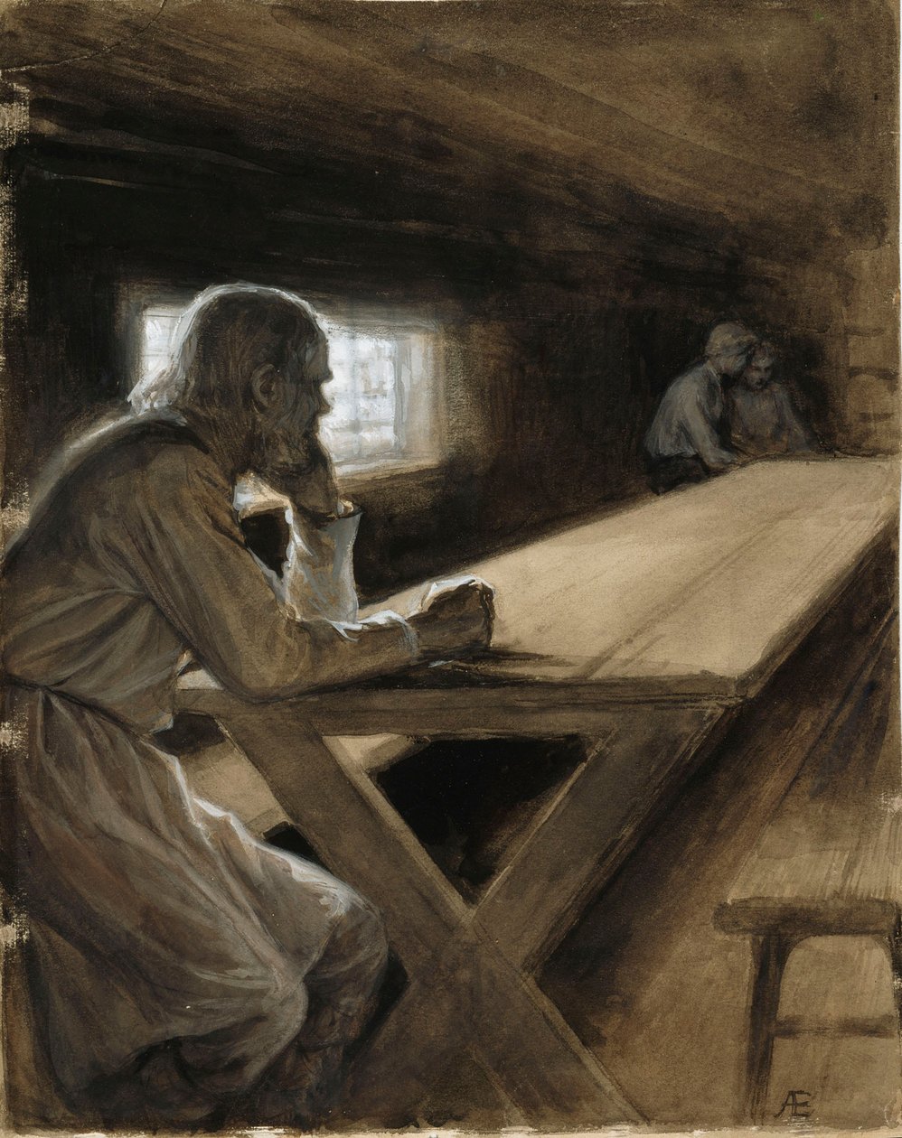 Kabineninterieur aus dem Gedicht Der Bruder der Wolke von Albert Edelfelt