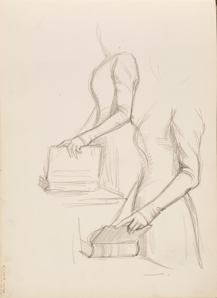 Camille Vallery-Radot, Skizze für ein Porträt von Albert Edelfelt