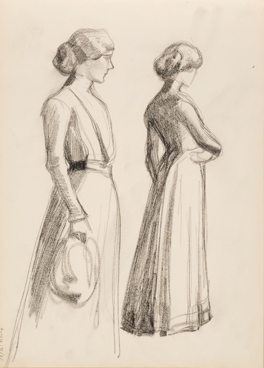 Zwei Frauenfiguren von Albert Edelfelt