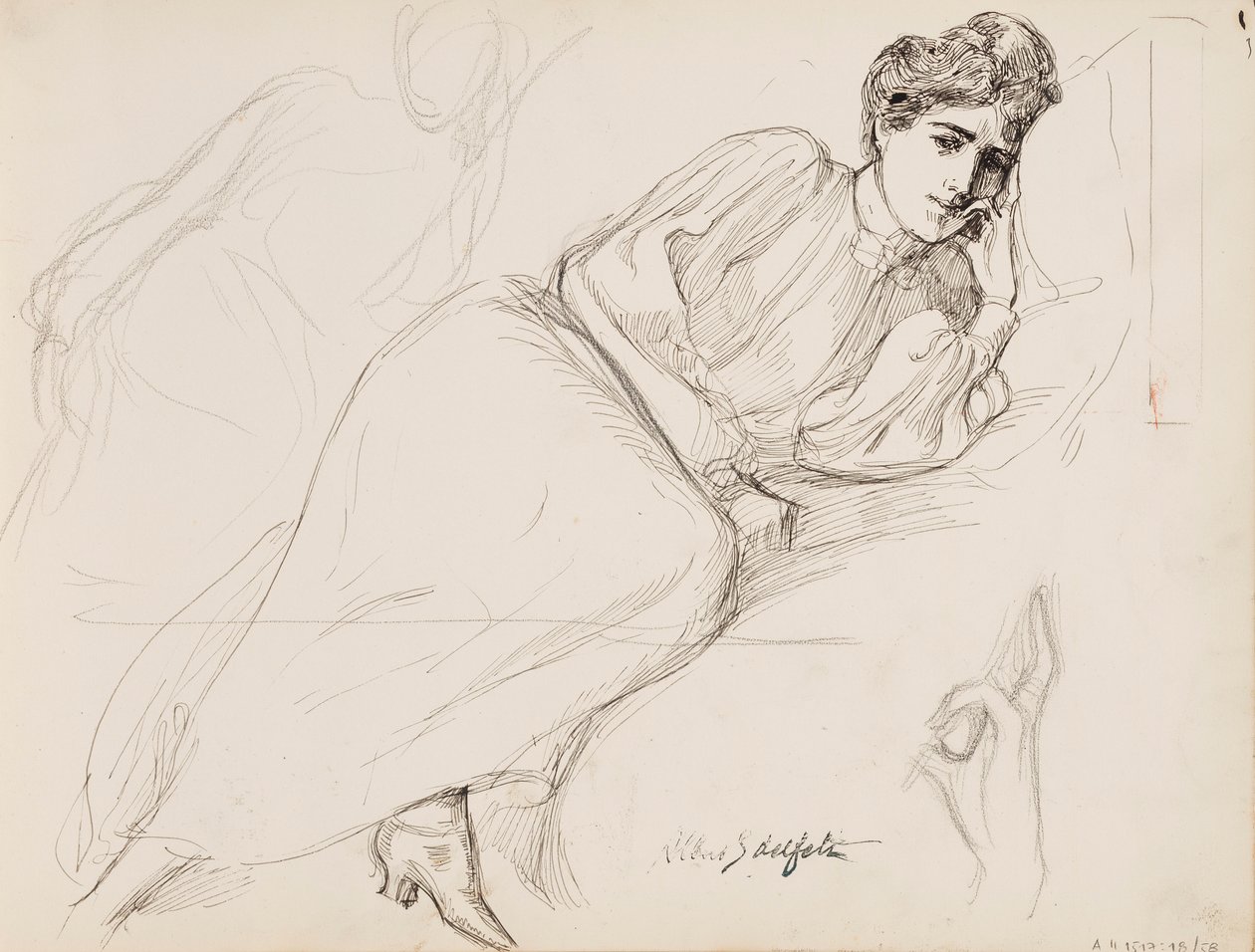 Ruhende Frau von Albert Edelfelt