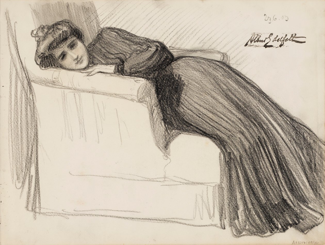 Ruhende Frau von Albert Edelfelt