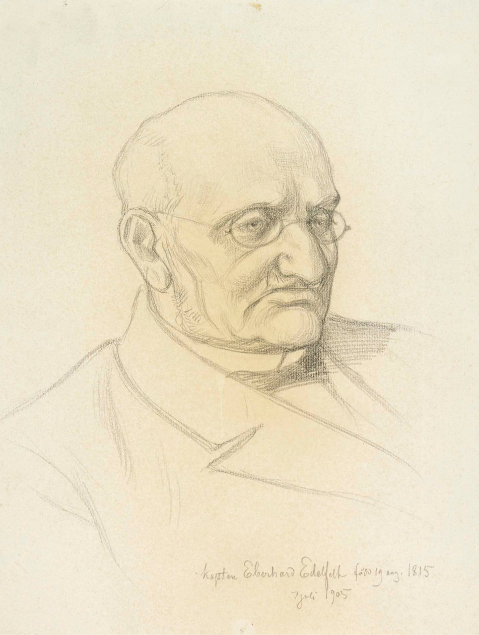 Porträt von Kapitän Eberhard Edelfelt von Albert Edelfelt