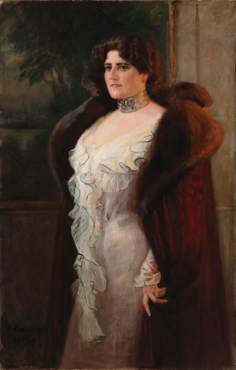Porträt von Frau Lydia N:son Keirkner von Albert Edelfelt