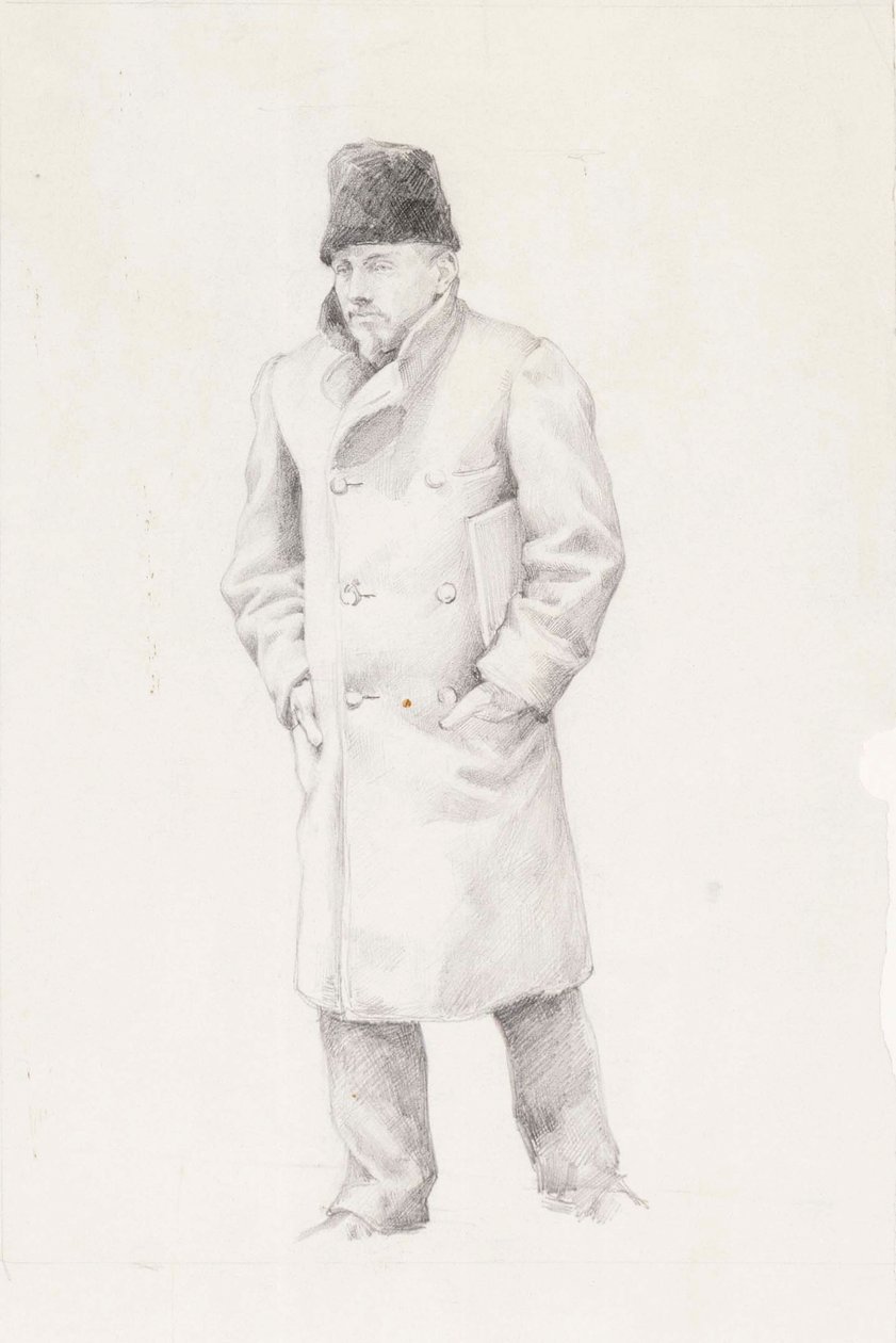 Porträt eines Mannes von Albert Edelfelt