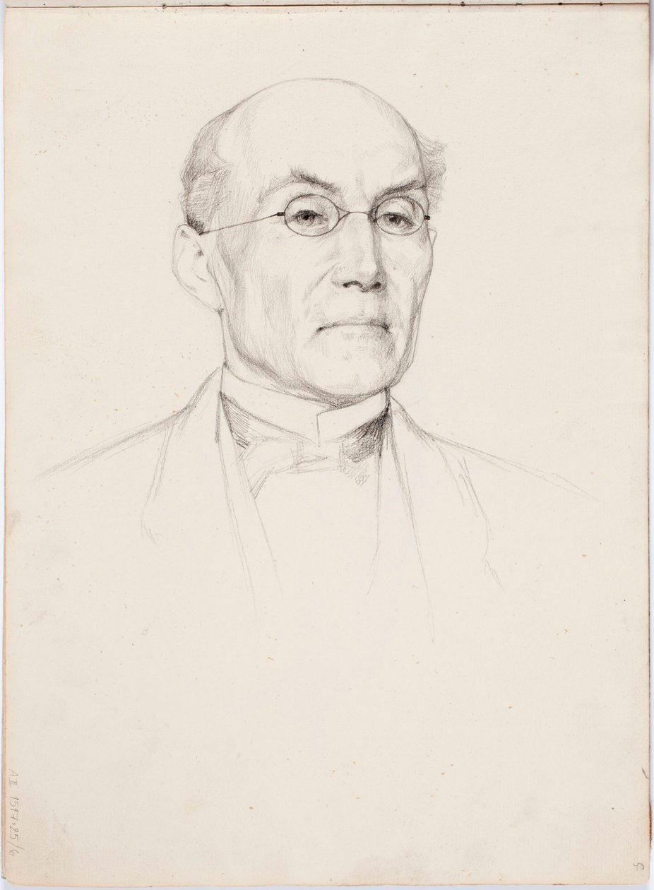 Porträt eines Mannes von Albert Edelfelt