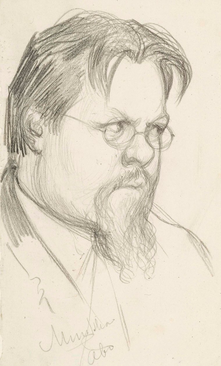 Der Künstler Elias Muukka von Albert Edelfelt