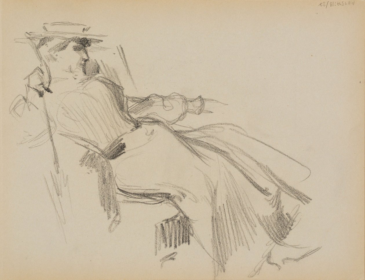 Sitzende Frau von Albert Edelfelt