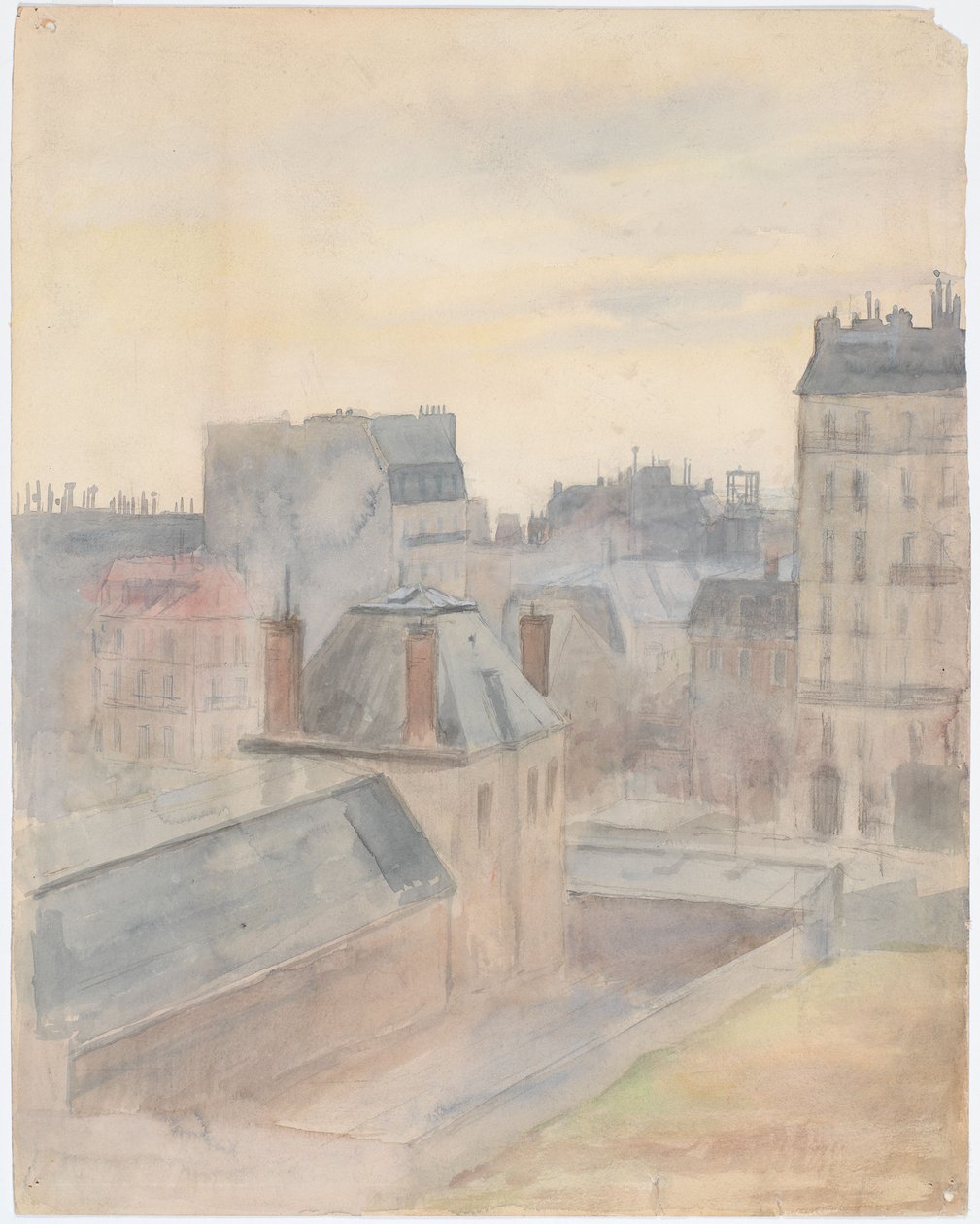 Blick aus dem Haus des Künstlers in Paris von Albert Edelfelt