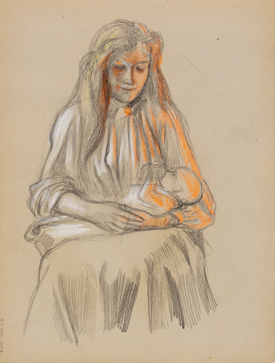 Mutter und Kind von Albert Edelfelt