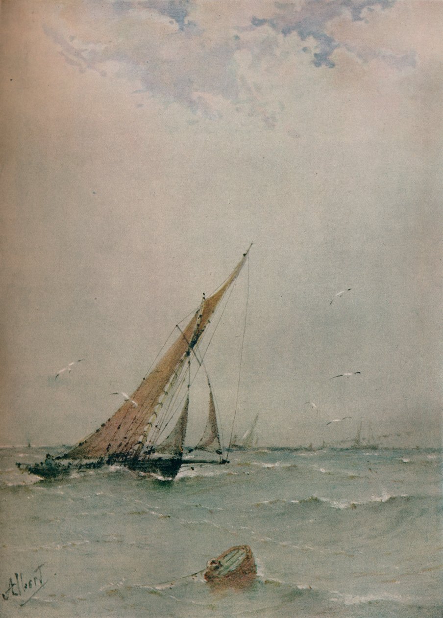 Harwich, Nordsee-Trawler, ca. 1900 von Albert Ernest Markes