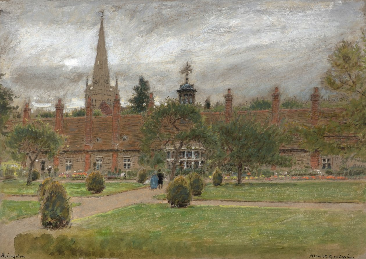 Long Alley Almshouses, Abingdon von Albert Goodwin