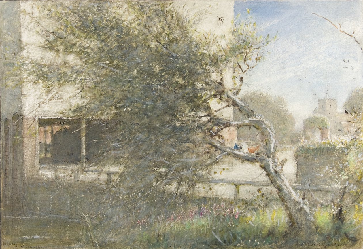 Sturry bei Canterbury, um 1860-1932 von Albert Goodwin