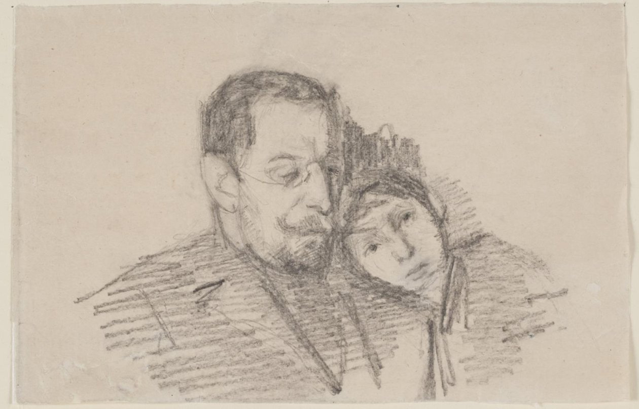 Porträt des Oberrechtsanwalts Hartvigson und seiner Tochter von Albert Gottschalk