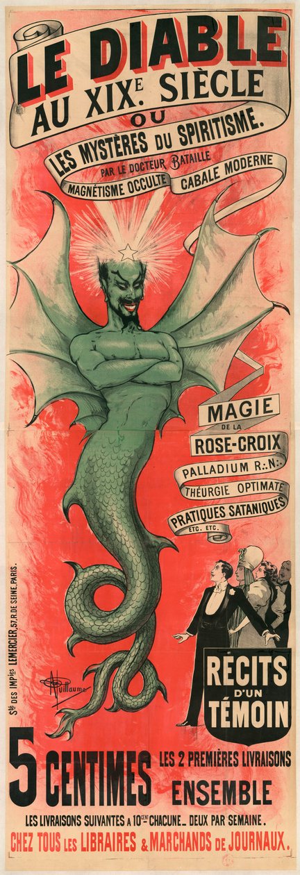 Le Diable au XIXe siècle ou les Mystères du spiritisme par le docteur Bataille, ca. 1895 von Albert Guillaume
