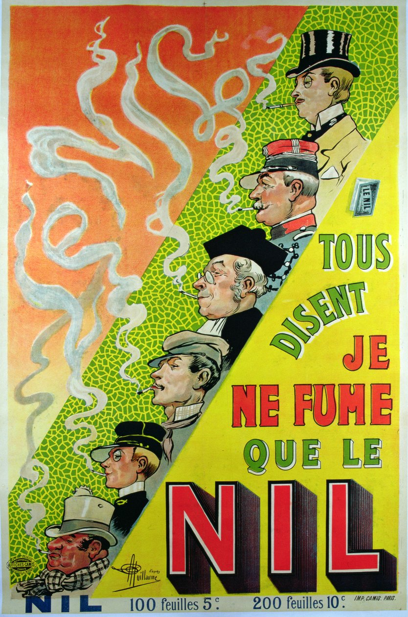 Werbeplakat für die Zigarettenmarke Le Nil von Albert Guillaume