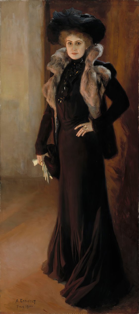 Porträt der Opernsängerin Aino Ackté 1876-1944 von Albert Gustaf Aristides Edelfelt