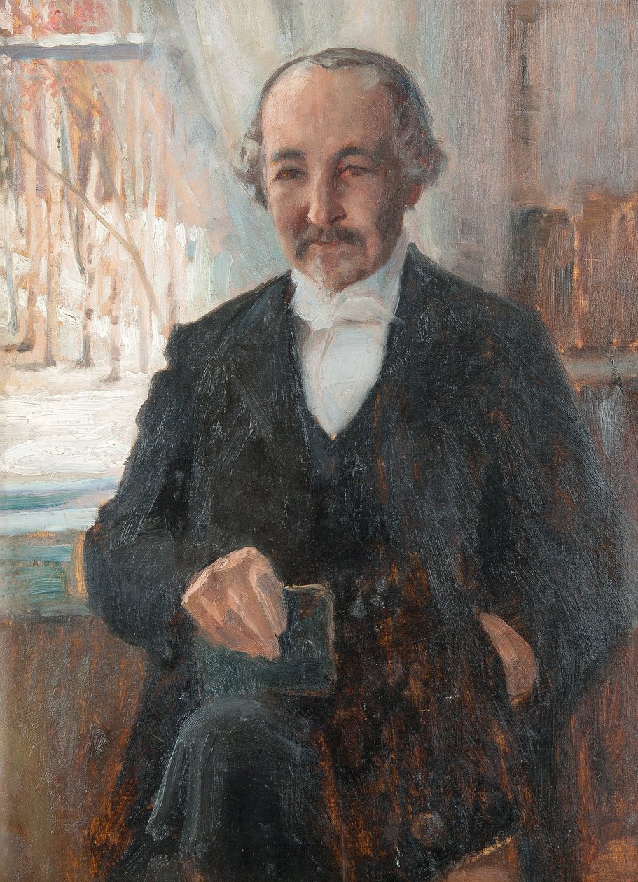 Porträt des Dichters Zacharias Topelius 1818-1898 von Albert Gustaf Aristides Edelfelt