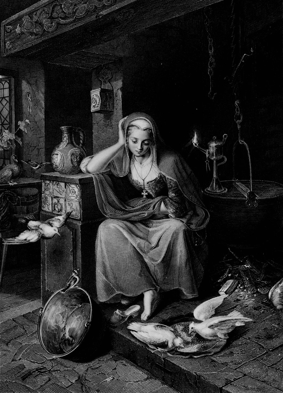 Aschenputtel, ca. 1850 von Albert Henry Payne