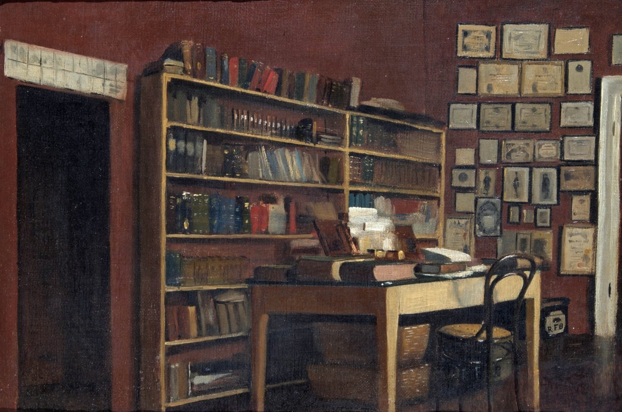 Ecke von Sir Richard Burtons Arbeitszimmer, 1889 von Albert Letchford