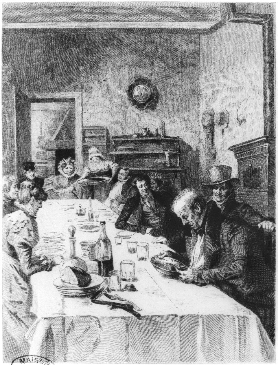 Das Vauquer-Pensionat, Illustration aus 