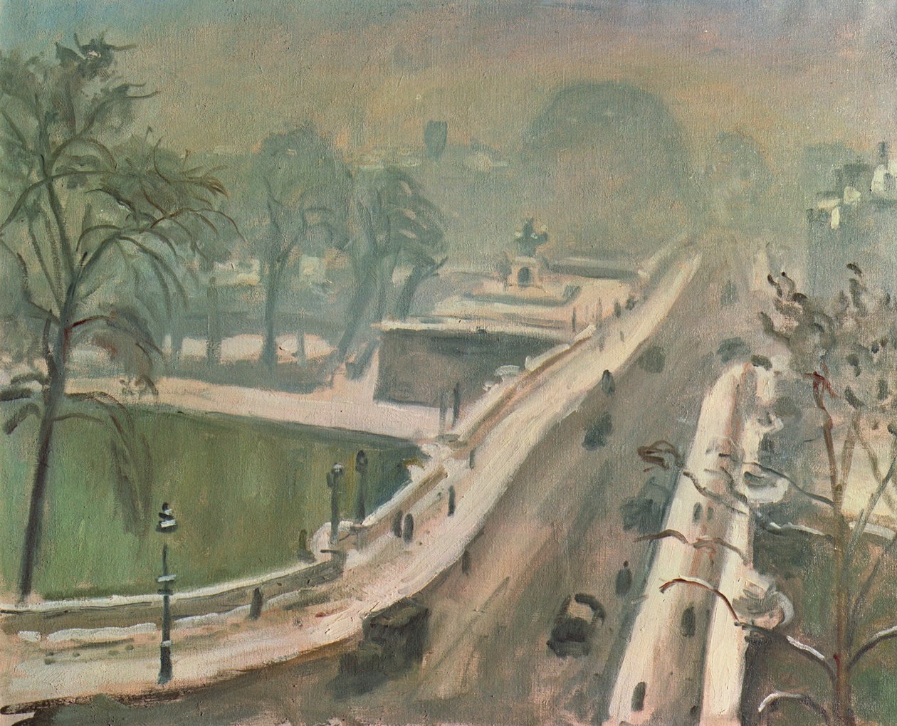 Le Pont Neuf und der Vert Galant im Schnee von Albert Marquet