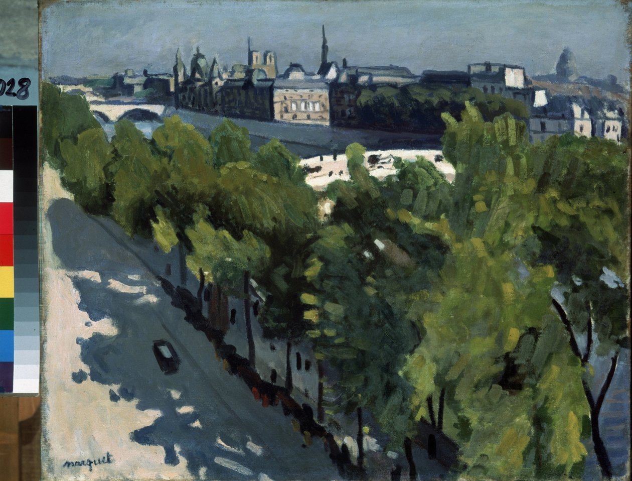 Der Quai du Louvre und die Pont Neuf in Paris, die Île de la Cité und die Seine-Ufer. Gemälde von Pierre-Albert (Albert) Marquet (1875-1947) 1906. Öl auf Leinwand. Eremitage-Museum, Sankt Petersburg von Albert Marquet