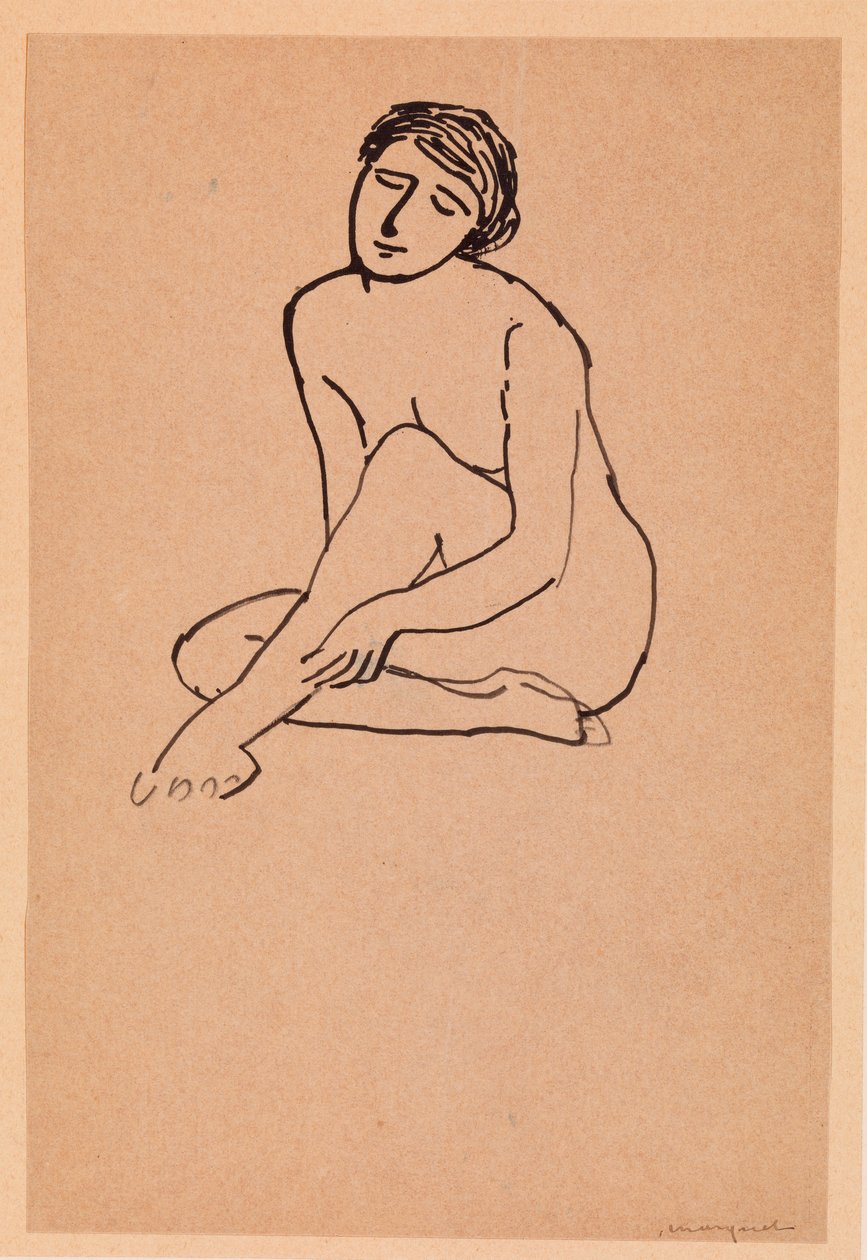 Sitzende nackte Frau von Albert Marquet