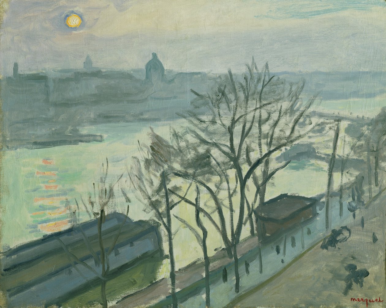 Sonne über Paris (Sonne durch die Bäume gesehen), ca. 1910 von Albert Marquet