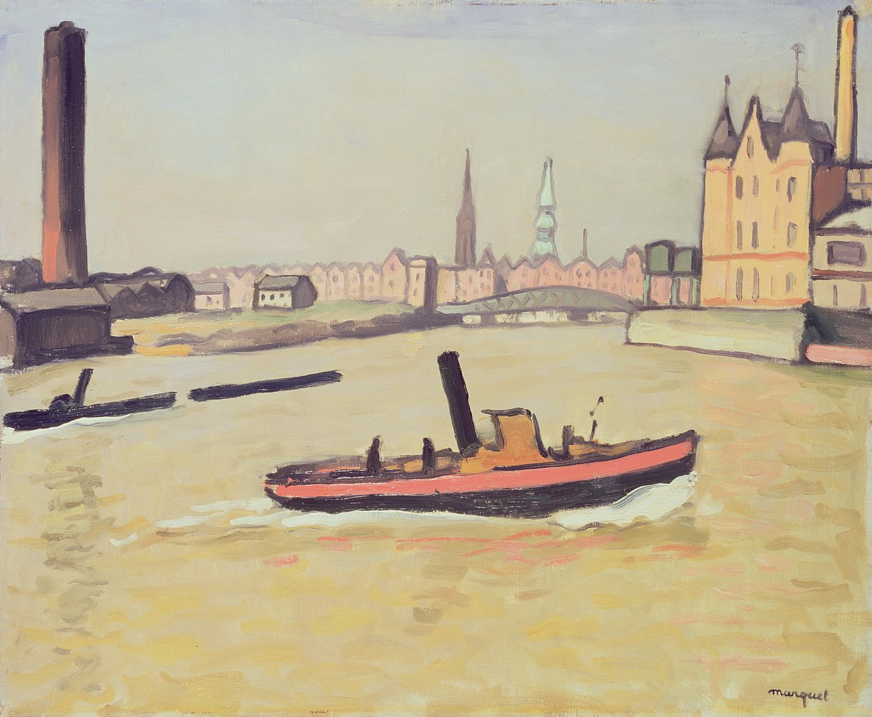 Der Hafen von Hamburg von Albert Marquet