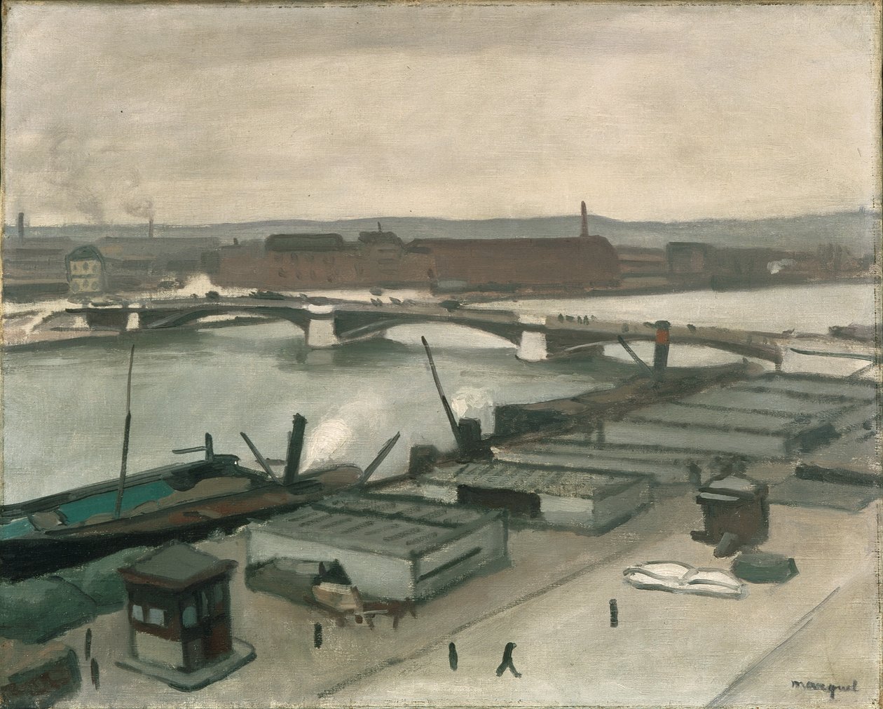 Die Kais von Rouen von Albert Marquet