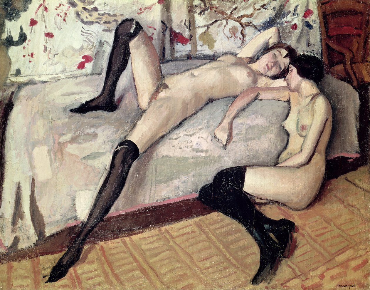Zwei Freundinnen, nackt von Albert Marquet